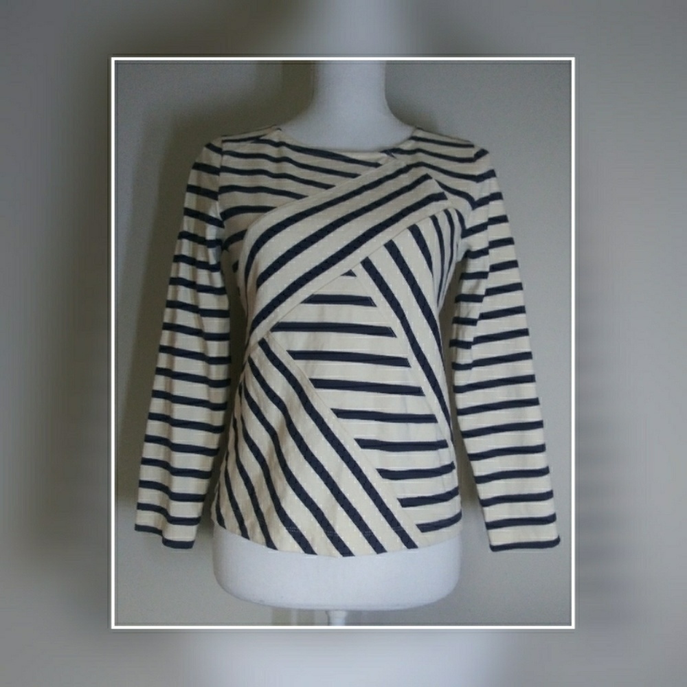 J Crew structured long sleeve bandage top